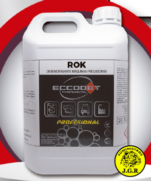 DESENGRASANTE ALCALINO MÁQUINAS FREGADORAS ROK 5 LITROS