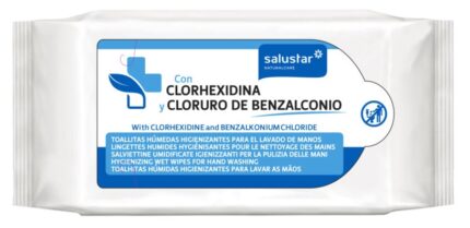 TOALLITAS HUMEDAS HIGIENIZANTES DE MANOS CLORHEXIDINA Y CLORURO DE BENZALCONIO P/72 UNIDADES