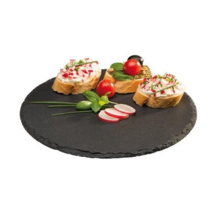 BANDEJA PIZARRA REDONDA 25CM SELECT REF. 7504010