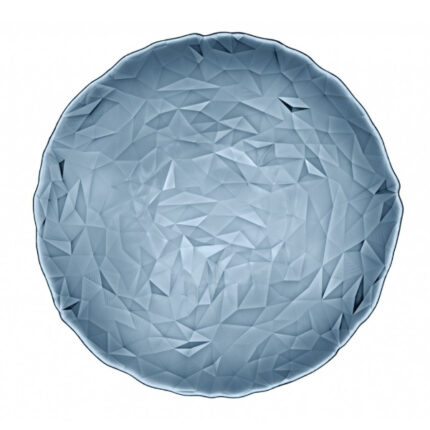 PLATO PRESENTACION CRISTAL 33CM DIAMOND OCEAN AZUL REF. 3835