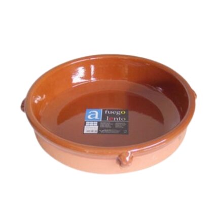 CAZUELA BARRO 28CM CON ASAS (FUEGO LENTO)