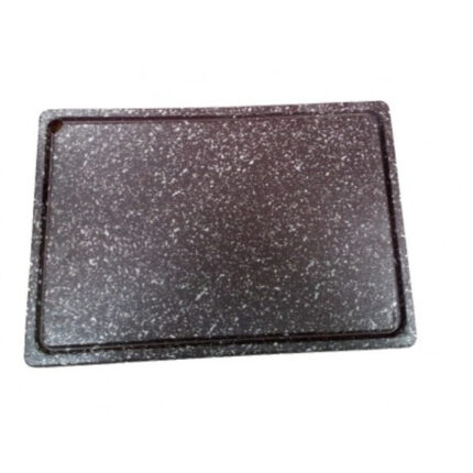 FUENTE PIEDRA  RECTANGULAR LLAMA JASPEADA CON BORDE  PARA ACEITE 32X22X2 REF. 4471