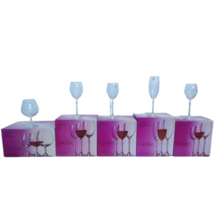 CRISTALERIA BOHEMIA 60 PIEZAS MODELO CAROLINE BOHEMIA