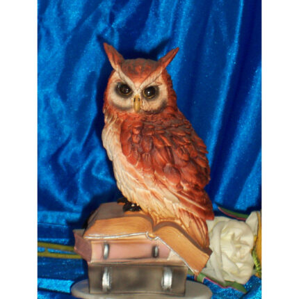 FIGURA RESINA BUHO ROJO FL-22