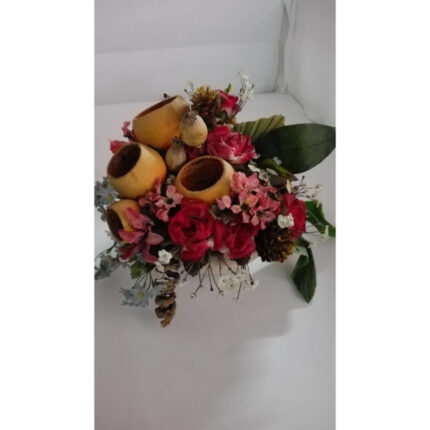 CENTRO MESA RAMO COMBINADO NARANJA+AMARILLO SECO  256