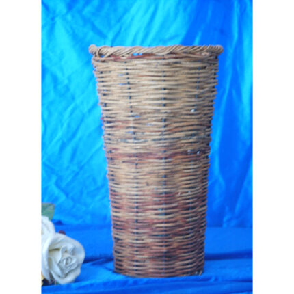 FLORERO DE FORMA CONICA MIMBRE 50CM