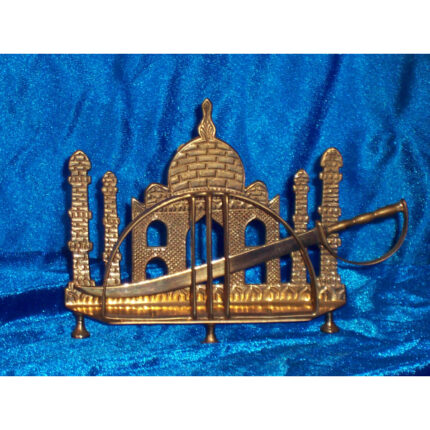 PORTANOTAS-ABRECARTAS METAL DORADO 14X17