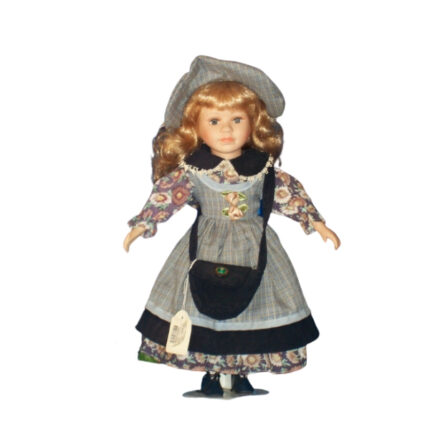 MUÑECA PORCELANA 40CM RUBIA
