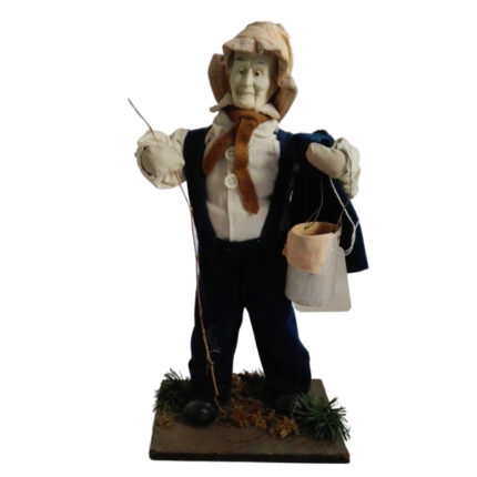 FIGURA DECORACION PAPEL ARTICULADO GRANJERO 37X17X12