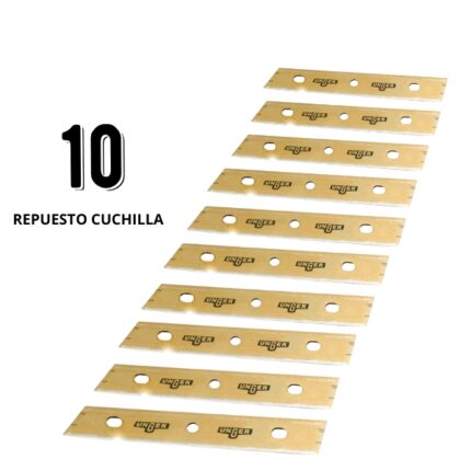 CUCHILLA CRISTALES 10CM UCN05201 P/10 UNIDADES