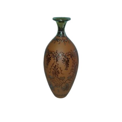 FLORERO DECORACION BOCA FINA TERRA-ORO RUSTICO