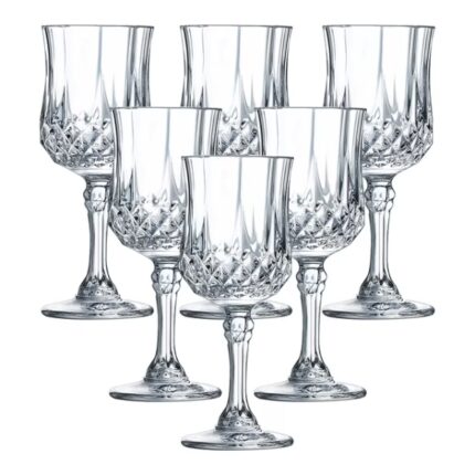 ESTUCHE 6 COPAS AGUA LONGCHAMP CRISTAL D'ARQUES