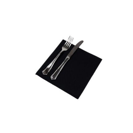 SERVILLETA PUNTA PUNTA 40X40 NEGRA P/50 UNIDADES