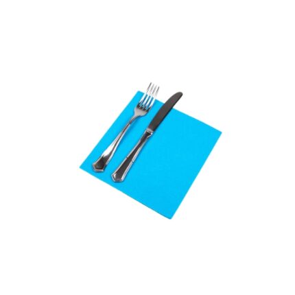 SERVILLETA PUNTA PUNTA 40X40 TURQUESA P/50 UNIDADES