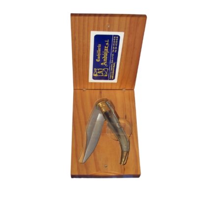 NAVAJA INOX CON EMPUÑADURA MARFIL+ ESTUCHE MADERA ANDUJAR