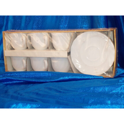 ESTUCHE 6 TAZAS DESAYUNO+ 6 PLATOS MODELO LUIS XV ESTILO