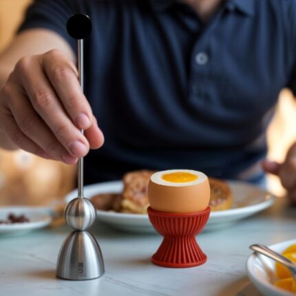 TOPPER PARA HUEVOS "CLACK" CORTADOR CASCARA HUEVOS ACERO INOX 18/10 MATFER REF. 215307