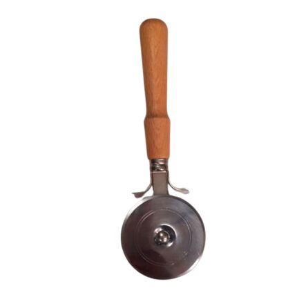 CORTAPIZZA ACERO INOX MANGO MADERA