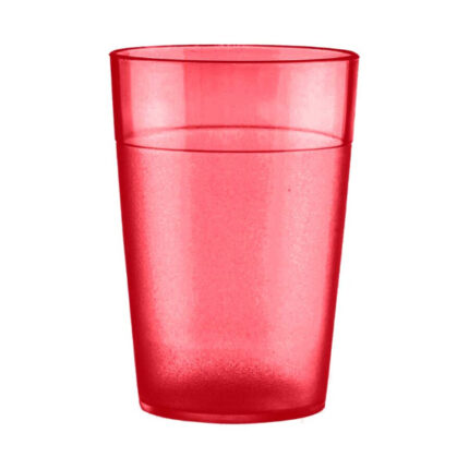 VASO AGUA POLICARBONATO 250CC COLOR ROJO REF.1001200-20