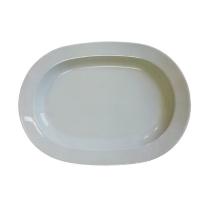 FUENTE OVAL PORCELANA 35X25 CM CON ALA HONDA