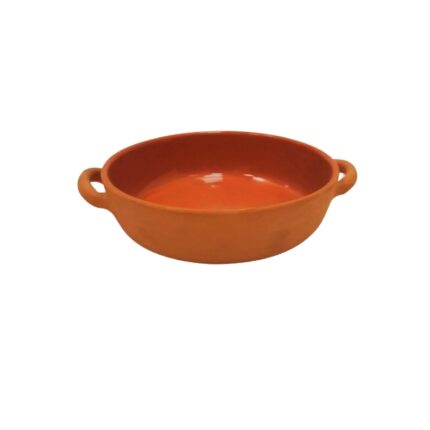 CAZUELA 22CM 2 ASAS TERRACOTA CRUDA
